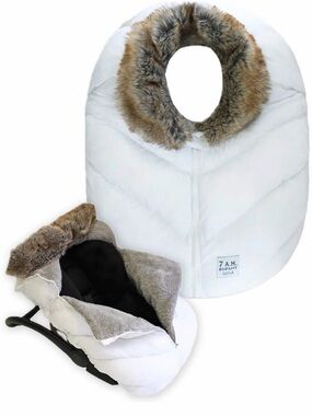 Brand New 7AM Enfant Car Seat Cocoon Tundra in White Faux Fur
